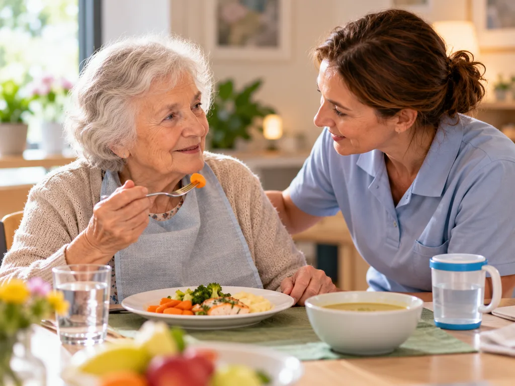 Essen und Trinken bei Demenz: Appetit, Schlucken und Flüssigkeit