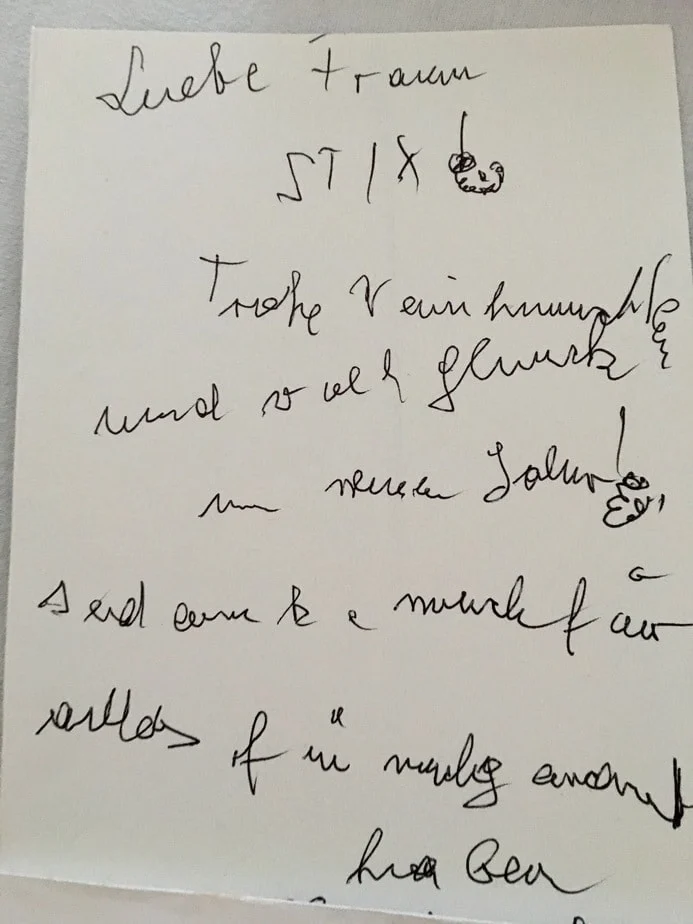 a piece of paper with writing